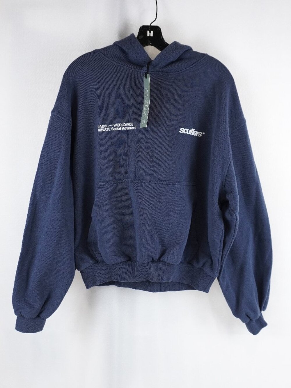 Scuffers Worldwide Heavyweight Pullover Hoodie In Blue Men's Size Medium - NWT
